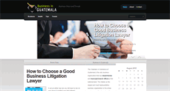 Desktop Screenshot of negociosenguatemala.com