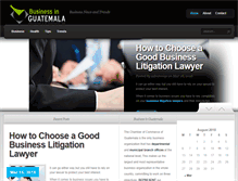 Tablet Screenshot of negociosenguatemala.com